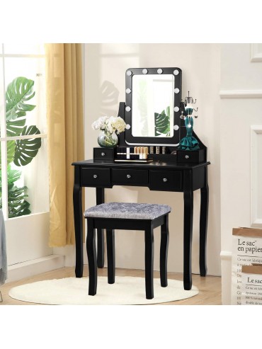 Dressing table KS165-J with LED mirror