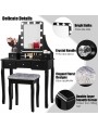 Dressing table KS165-J with LED mirror