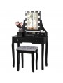 Dressing table KS165-J with LED mirror