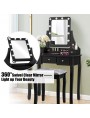 Dressing table KS165-J with LED mirror