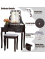 Dressing table KS165-J with LED mirror